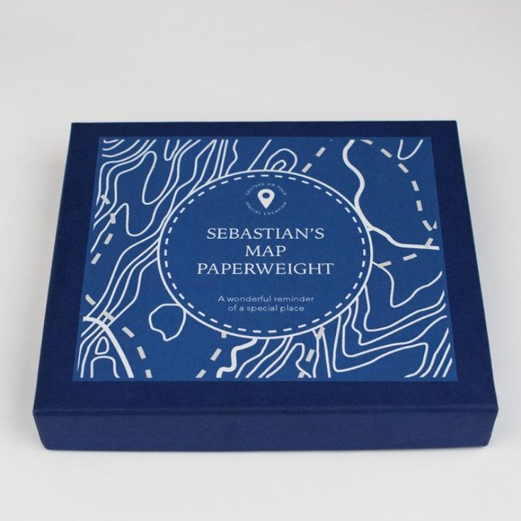 Personalised Map Paperweight product image