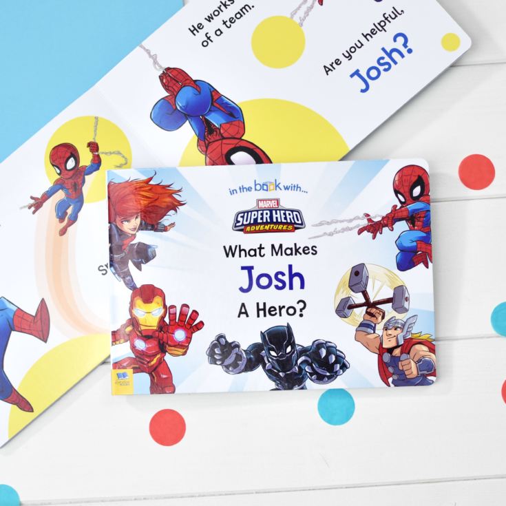 Personalised What Makes Me a Hero Marvel Board Book product image