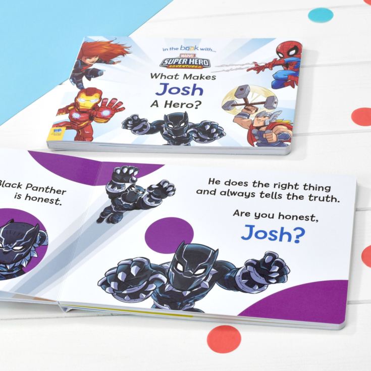 Personalised What Makes Me a Hero Marvel Board Book product image