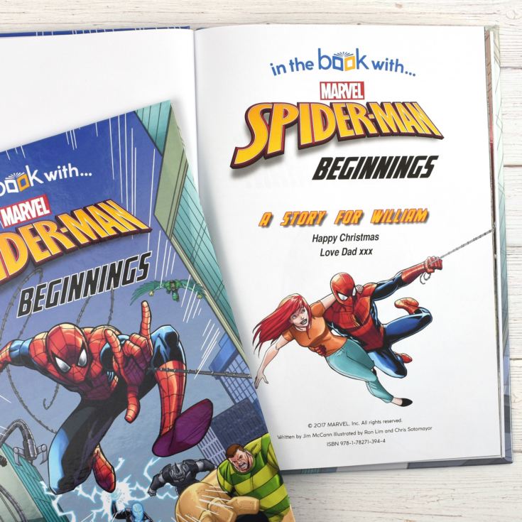 Spider-man Beginnings Personalised Marvel Story Book product image