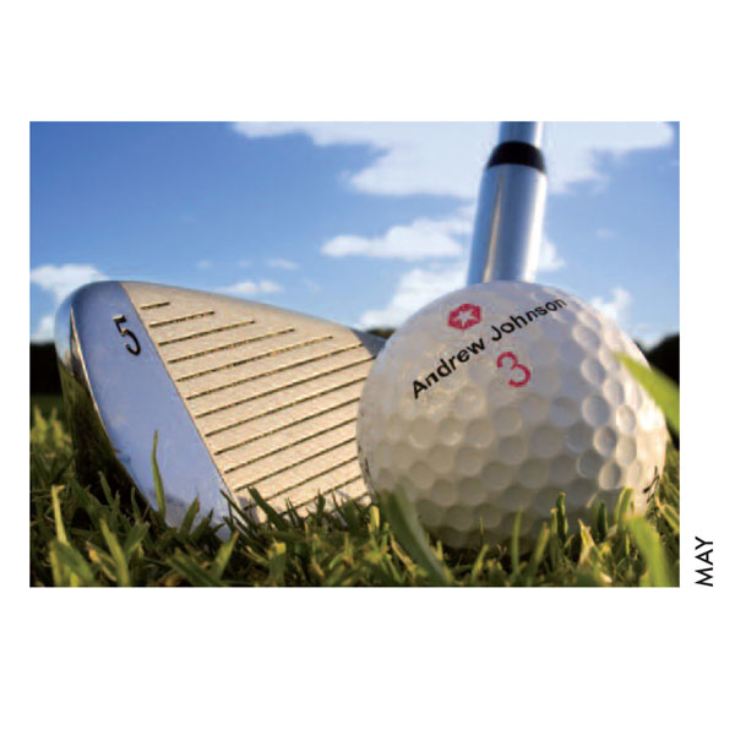 Personalised Golf Calendar product image