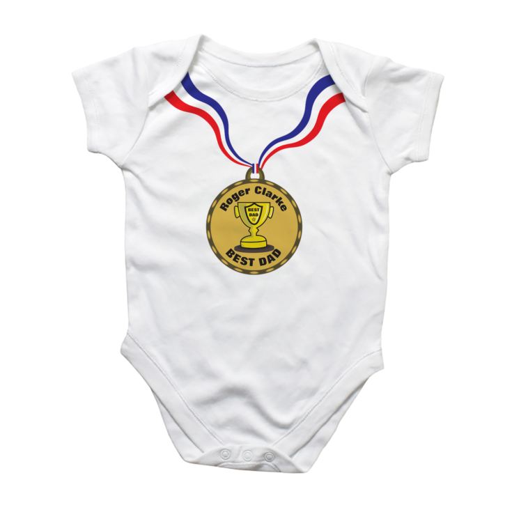 Personalised Medal Baby Grow product image