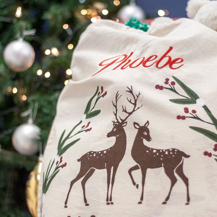 Personalised Merry Christmas Canvas Sack product image