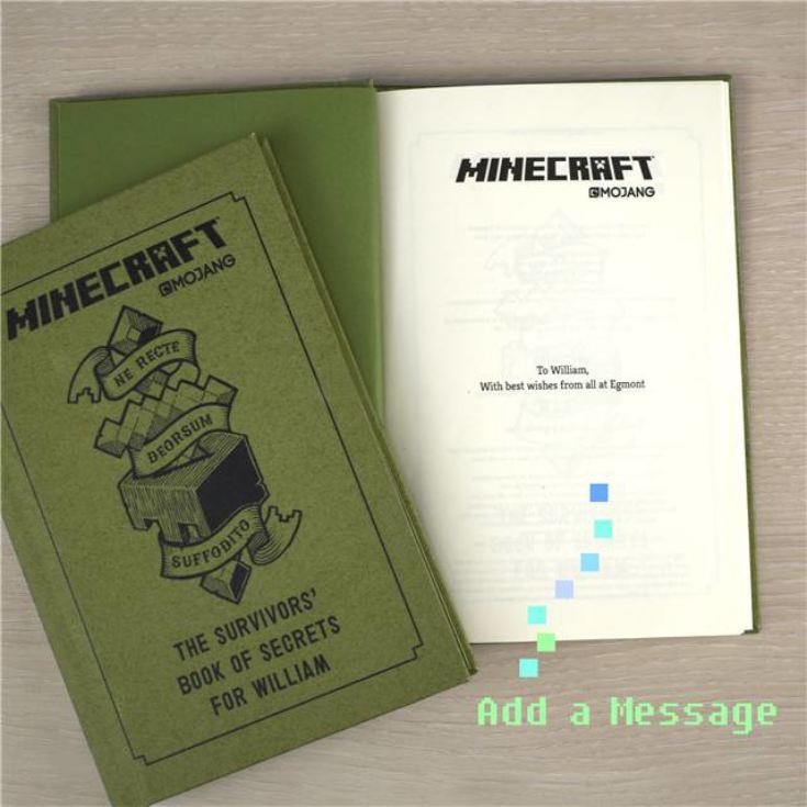 Personalised Minecraft Book: The Survivor's Book of Secrets product image