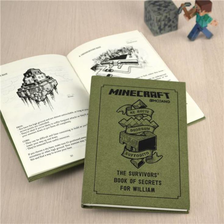 Personalised Minecraft Book: The Survivor's Book of Secrets product image