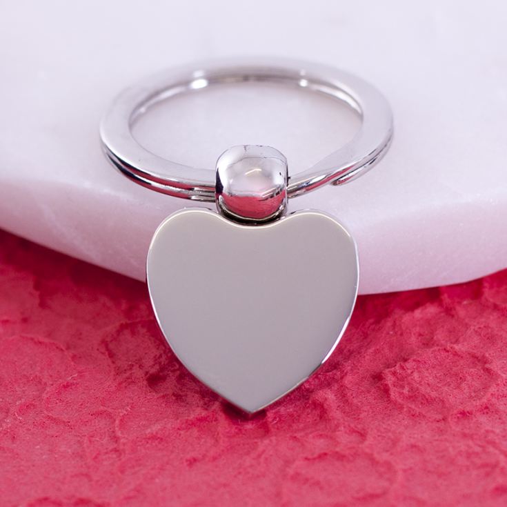 Engraved Heart Ball Keyring product image