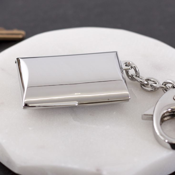 Engraved Photo Locket Keyring The Gift Experience