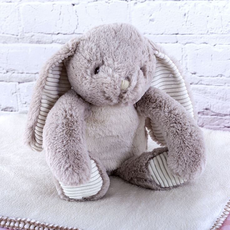 Easter Bunny Rabbit With Embroidered Blanket product image