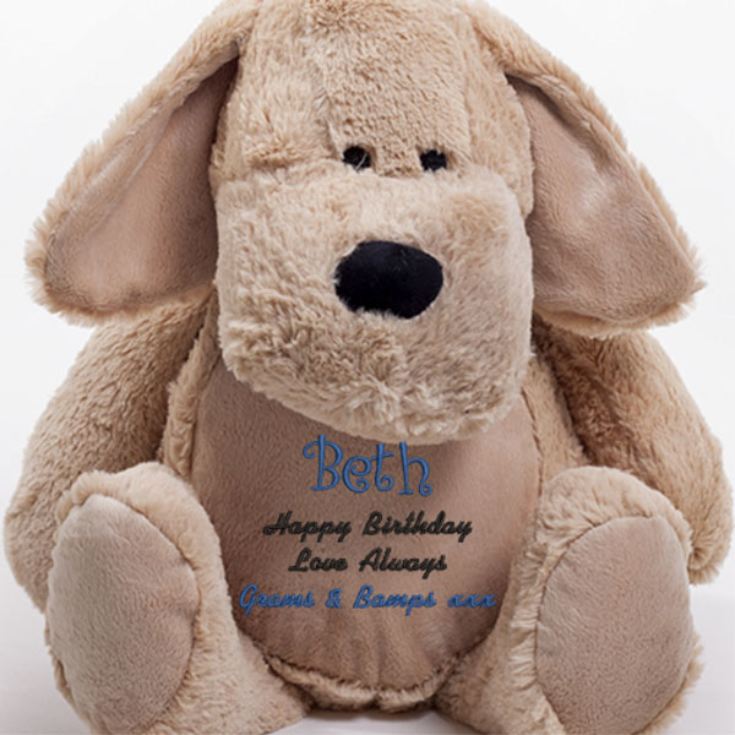 Personalised Embroidered Cuddly Dog product image