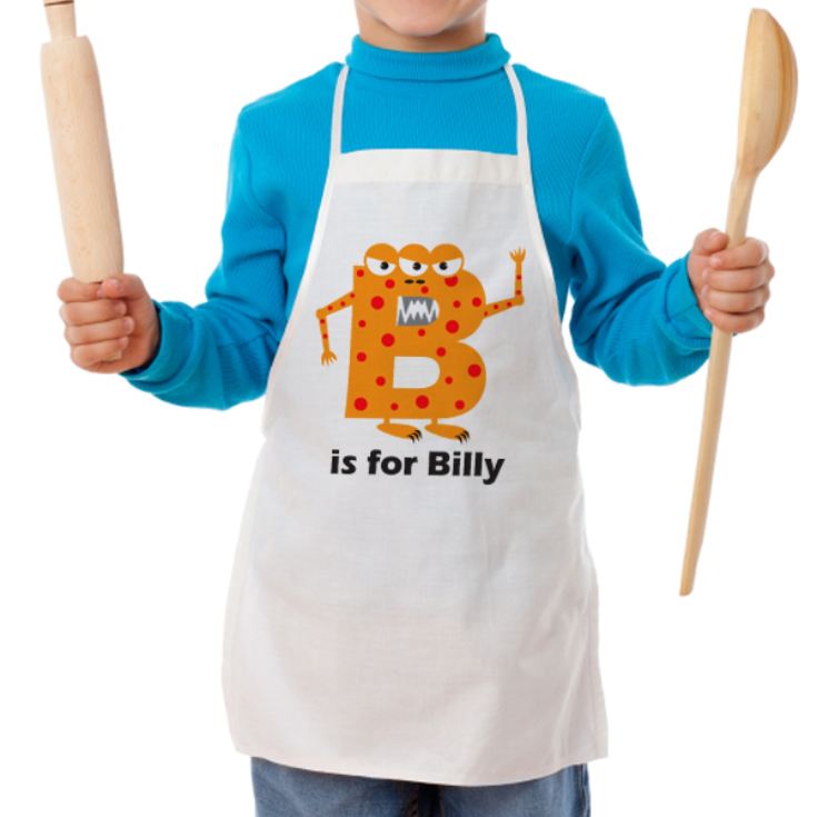 Personalised Children's Alphabet Monster Apron product image