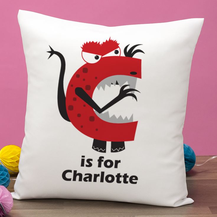 Personalised Children's Alphabet Monster Cushion product image