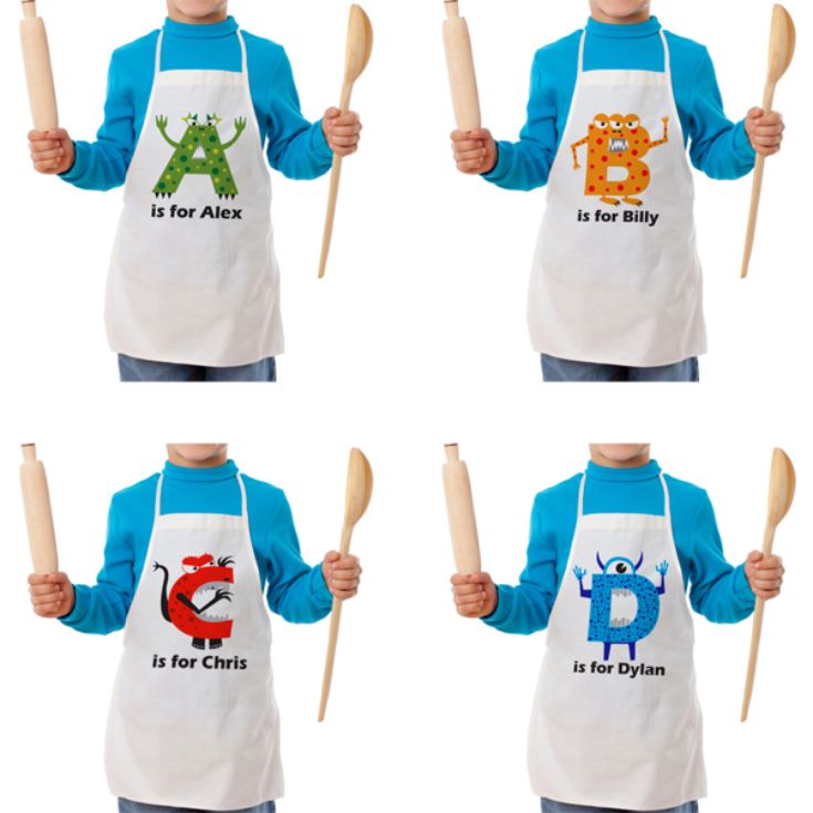 Personalised Children's Alphabet Monster Apron product image