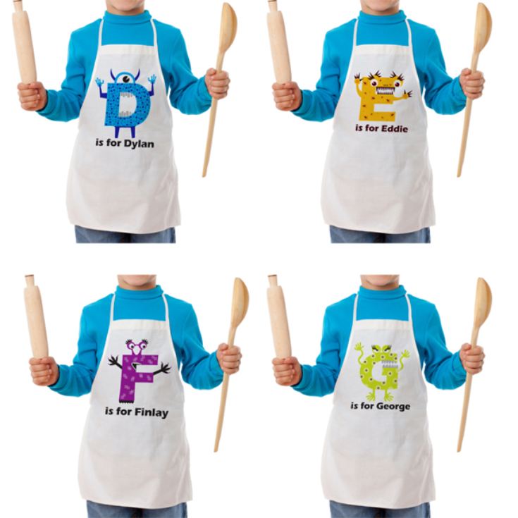 Personalised Children's Alphabet Monster Apron product image