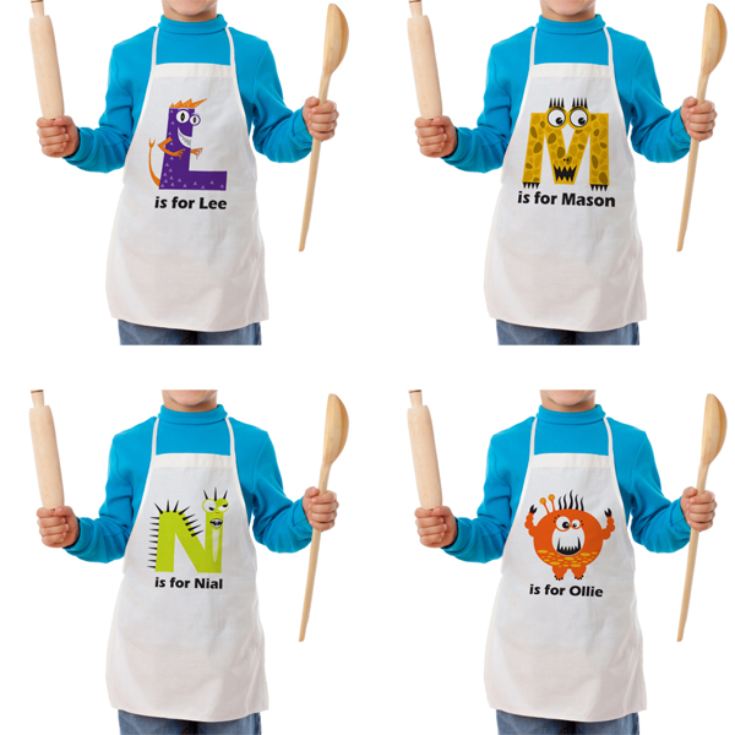 Personalised Children's Alphabet Monster Apron product image