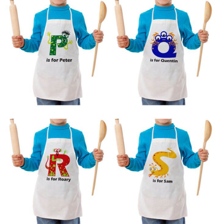 Personalised Children's Alphabet Monster Apron product image
