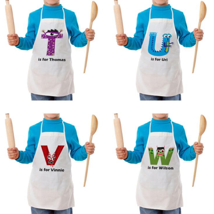 Personalised Children's Alphabet Monster Apron product image