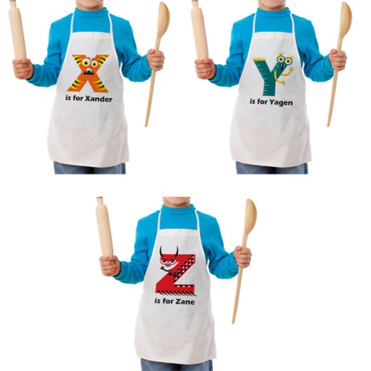 Personalised Children's Alphabet Monster Apron product image