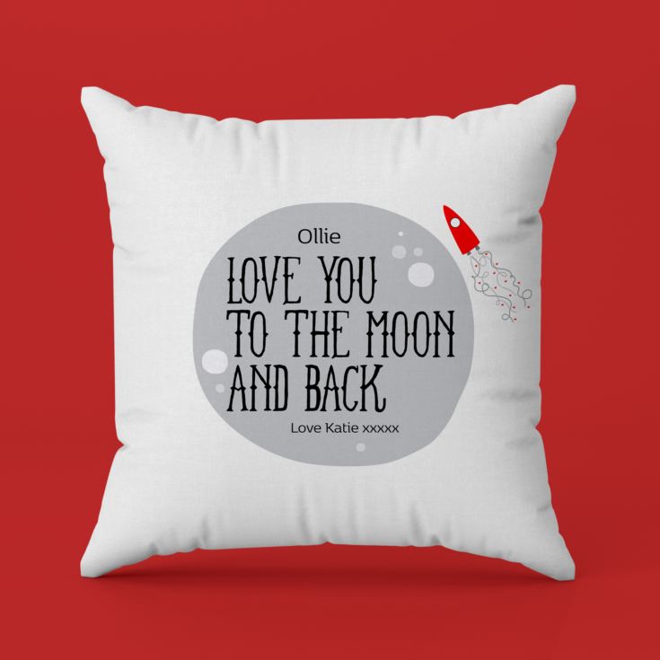 Personalised Moon and Back Cushion product image