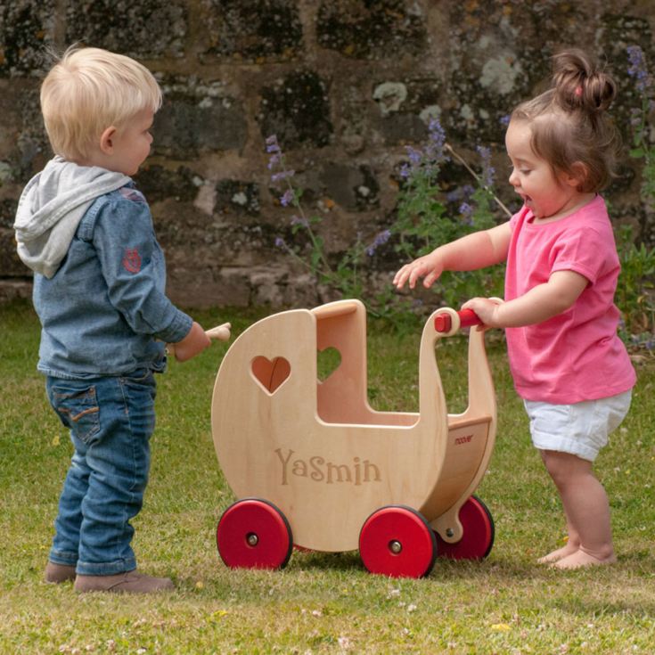 Personalised Childrens Moover Wooden Pram The Gift Experience
