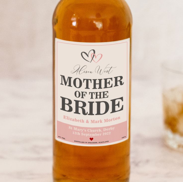 Personalised Mother Of The Bride Single Malt Whisky product image