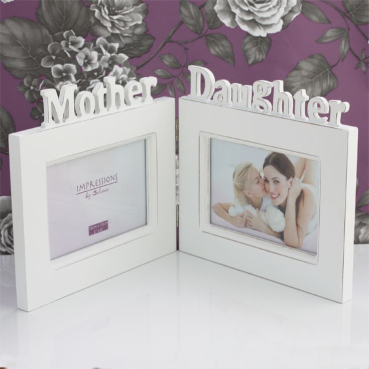 Mother and Daughter Cut Out Double Photo Frame The Gift Experience