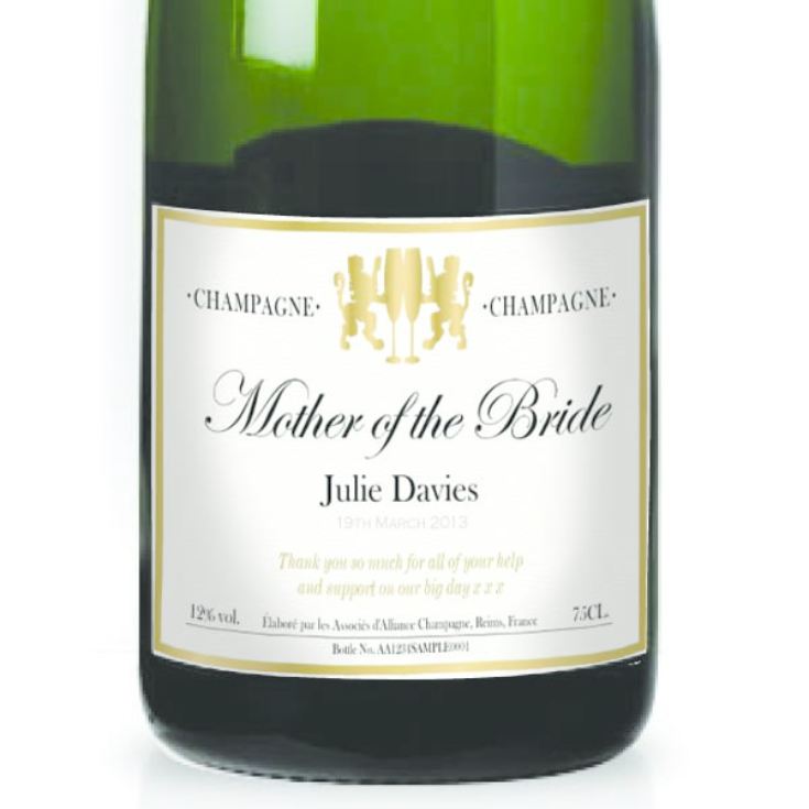 Mother of the Bride Personalised Champagne product image