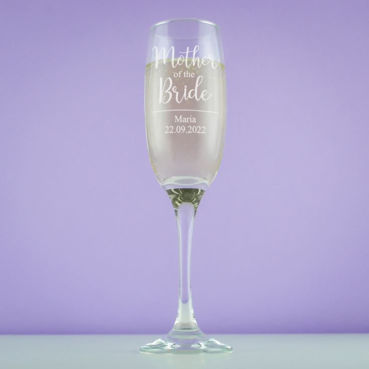Personalised Mother Of The Bride Prosecco Glass product image