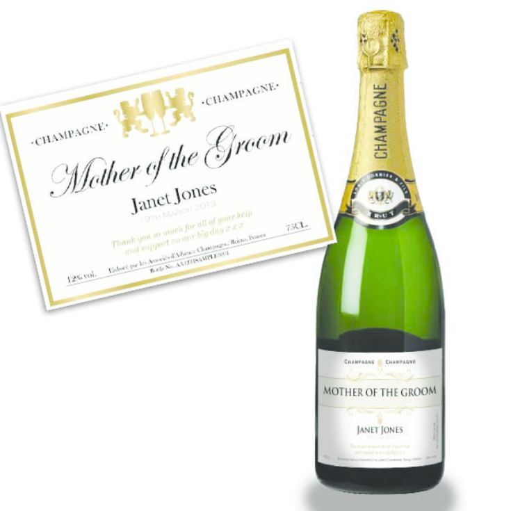 Mother of the Groom Personalised Champagne product image