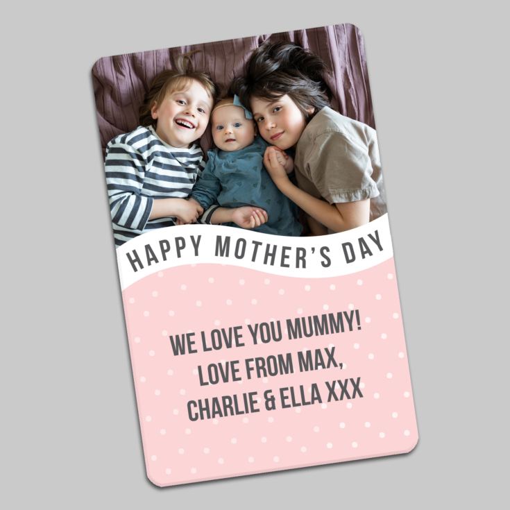 Personalised Mother's Day Metal Wallet Photo Card product image