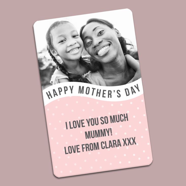 Personalised Mother's Day Metal Wallet Photo Card product image