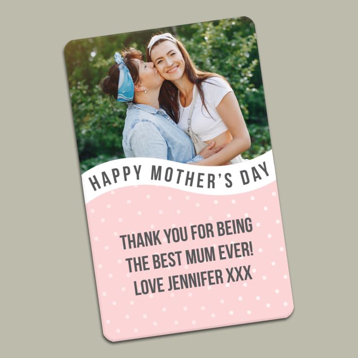 Personalised Mother's Day Metal Wallet Photo Card product image