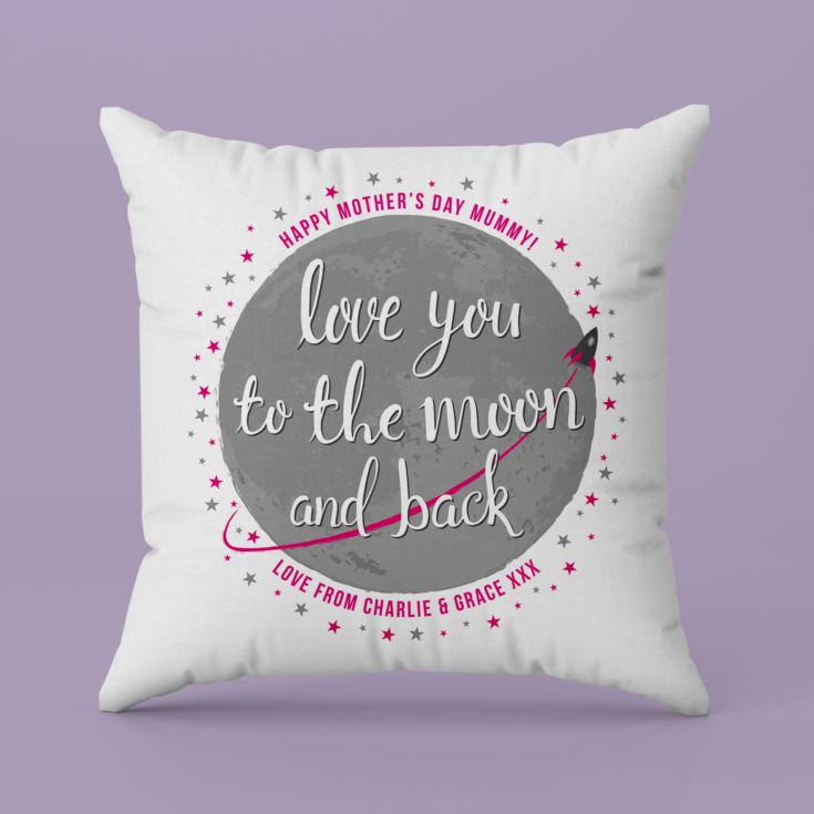 Personalised Mother's Day Moon And Back Cushion product image