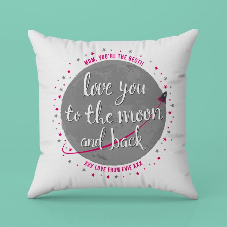 Personalised Mother's Day Moon And Back Cushion product image