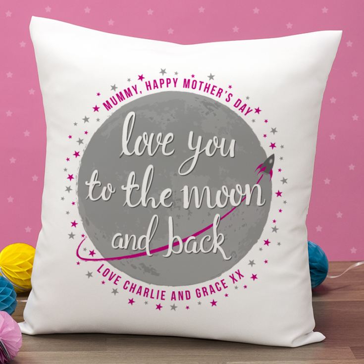 Personalised Mother's Day Moon And Back Cushion product image