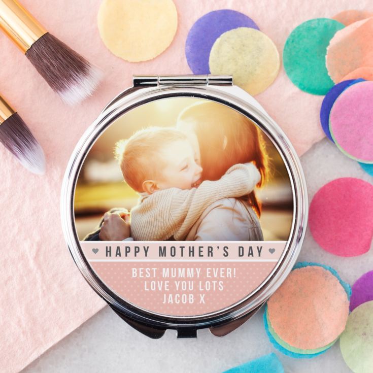 Mother's Day Photo Upload Compact Mirror product image
