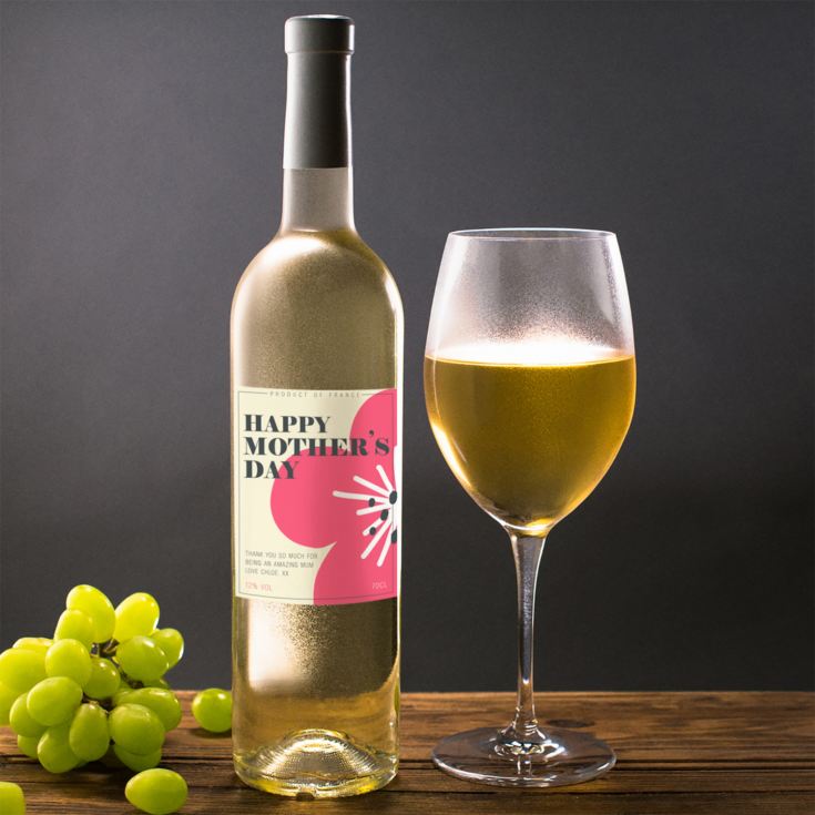 Personalised Mother's Day White Wine product image