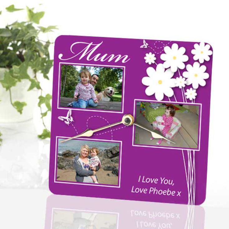 Mother's Day Personalised Photo Clock The Gift Experience