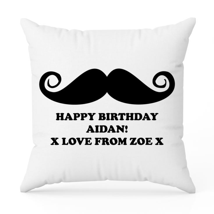 Personalised Moustache Cushion product image