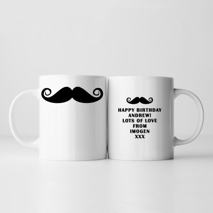 Personalised Moustache Mug product image