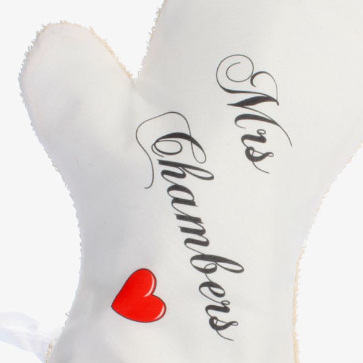 Personalised Mr & Mrs Oven Mitts product image