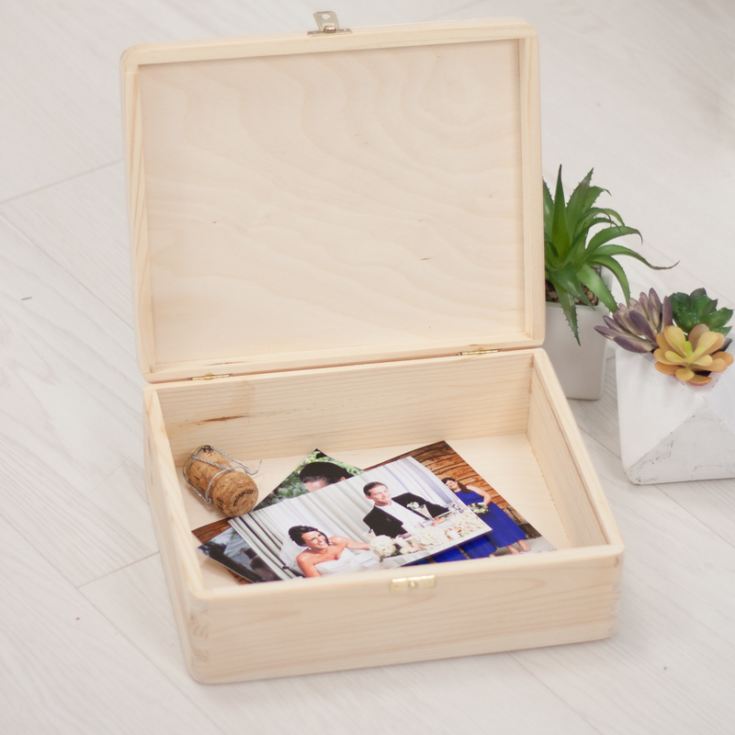 Personalised Mr and Mrs Wooden Memory Box product image