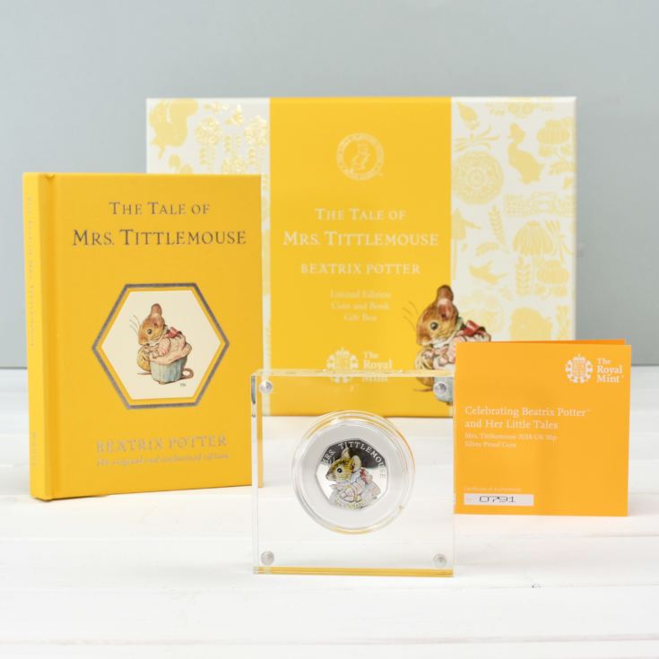 Mrs Tittlemouse Royal Mint Silver Proof Coin & Book Set product image