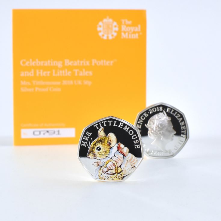 Mrs Tittlemouse Royal Mint Silver Proof Coin & Book Set product image