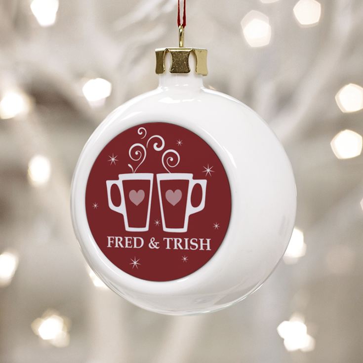 Enjoying Mulled Wine Together Since - Personalised Bauble product image