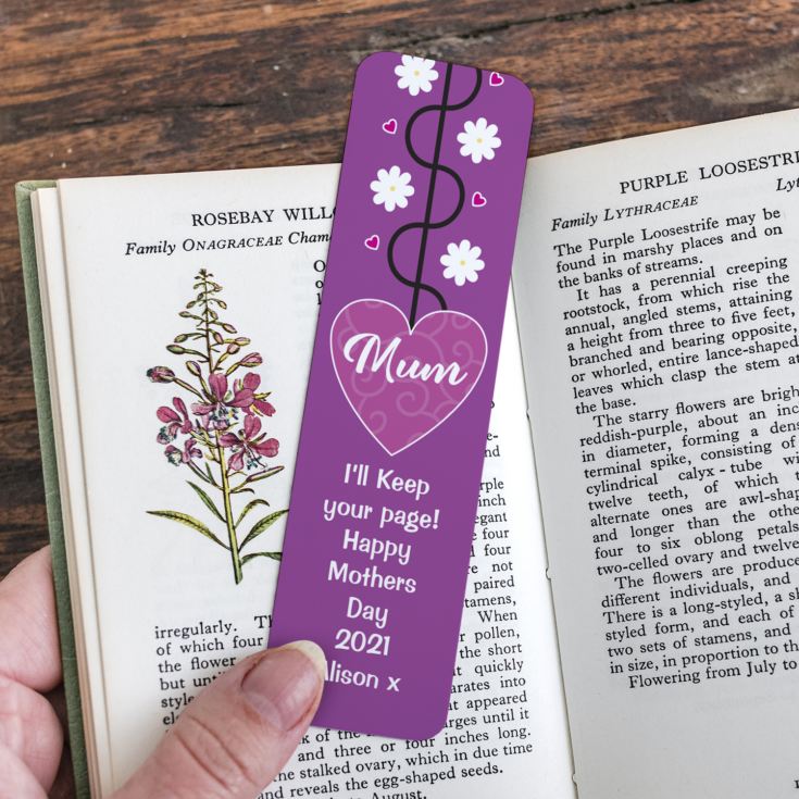 Mother's Day Personalised Bookmark product image