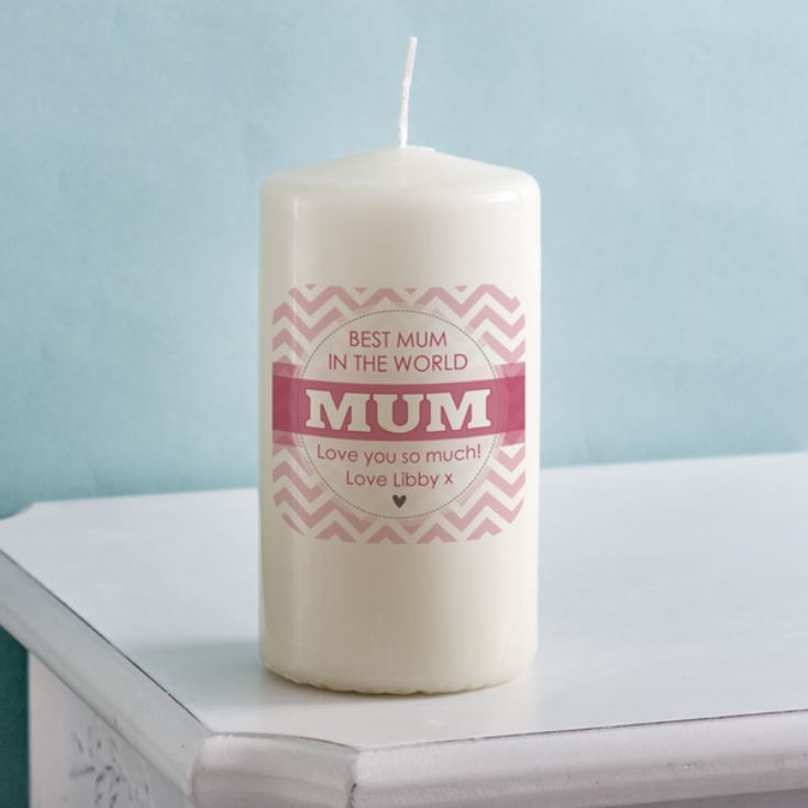 personalised mum candle