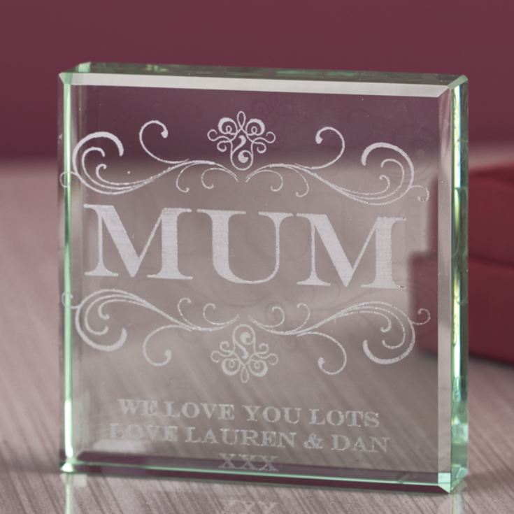 Personalised Mum Glass Keepsake product image
