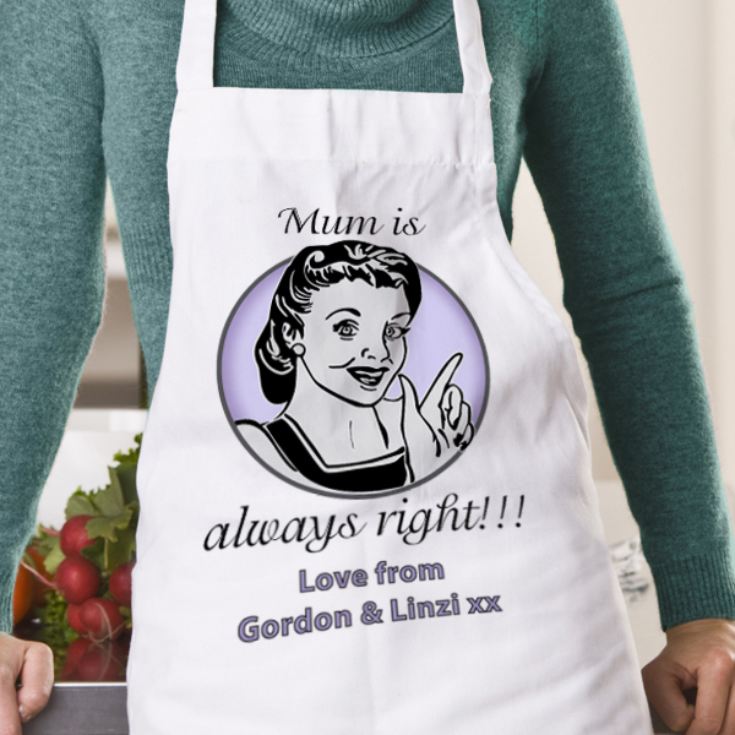 Mum Is Always Right Apron product image