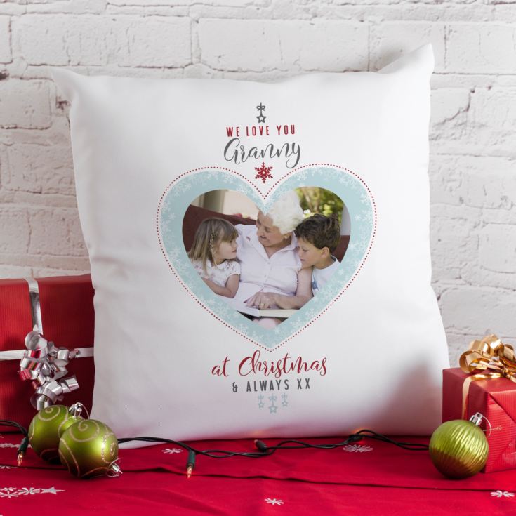 Personalised Mum Photo Christmas Cushion product image