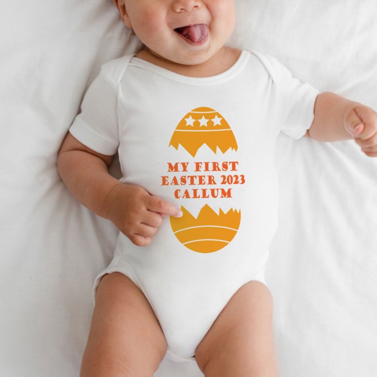 My First Easter Personalised Baby Grow product image